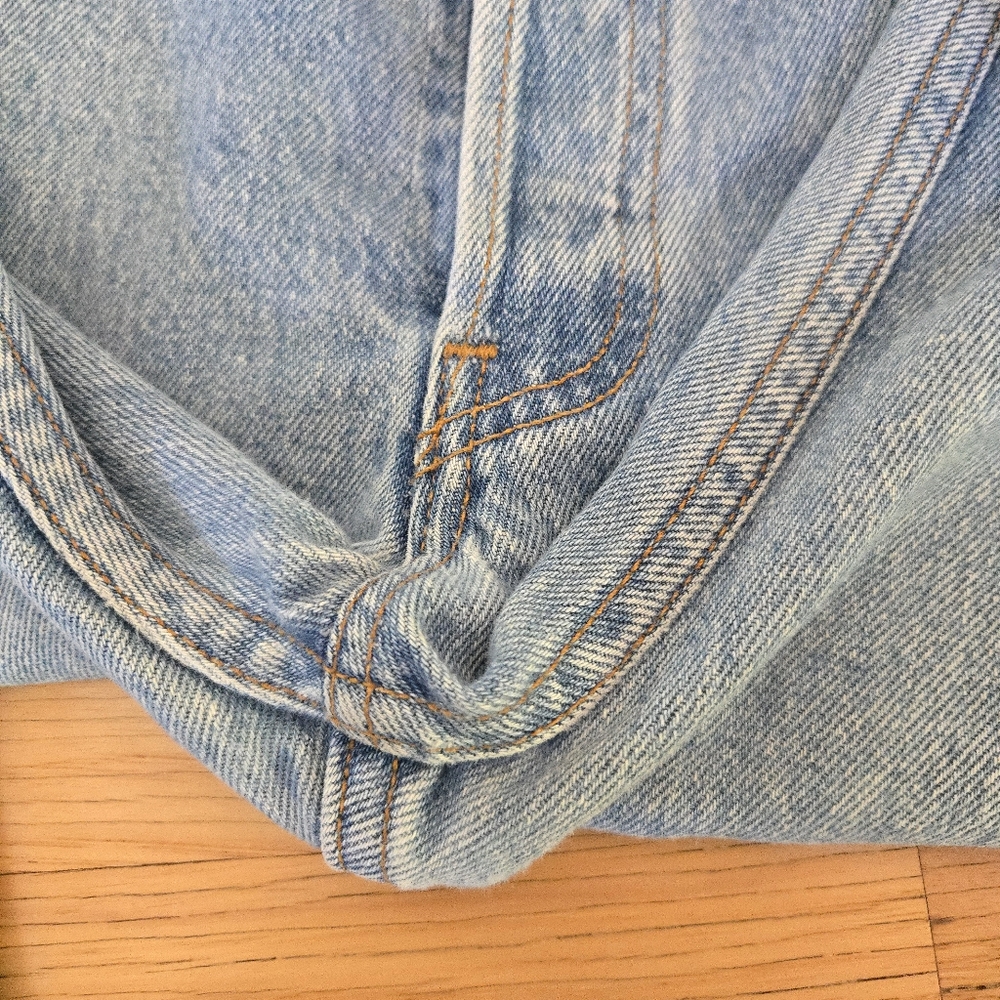 Vintage 1993 Levi's 501 32x27 USA Jeans Classic Light Blue Wash - Picture 10 of 13